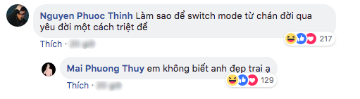 Sau khi thừa nhận tình cảm, Noo Phước Thịnh và Mai Phương Thúy tiếp tục thả thính nhau trên mạng xã hội