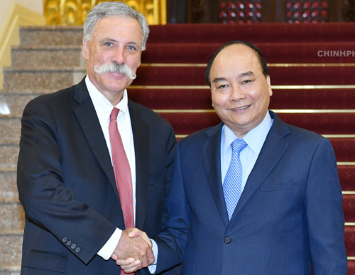 Thủ tướng: Giải đua F1 đóng góp vào sự phát triển của đất nước