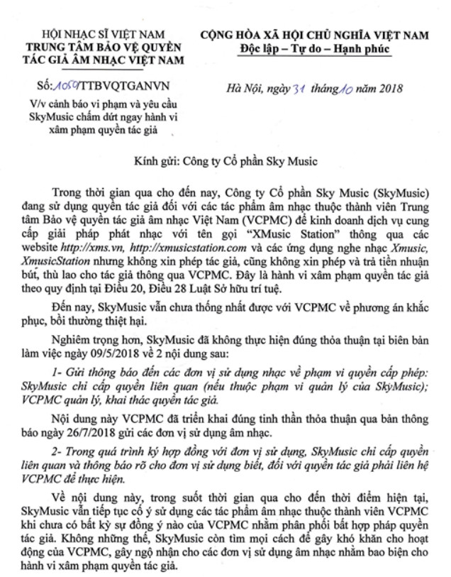 40 nhạc sĩ bức xúc muốn khởi kiện Sky Music tội vi phạm bản quyền