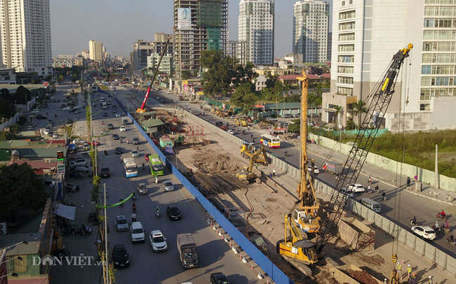 Video ảnh Flycam: Đường vành đai 1.500 tỷ/km ở Hà Nội sau 1 năm thi công