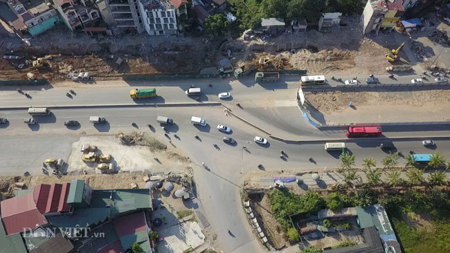 Video ảnh Flycam: Đường vành đai 1.500 tỷ/km ở Hà Nội sau 1 năm thi công