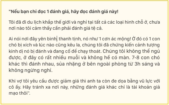Khách Tây bùng tiền phòng ở Sapa vì nhiều muỗi và chó sủa: Người đàng hoàng sẽ không bỏ đi như vậy!