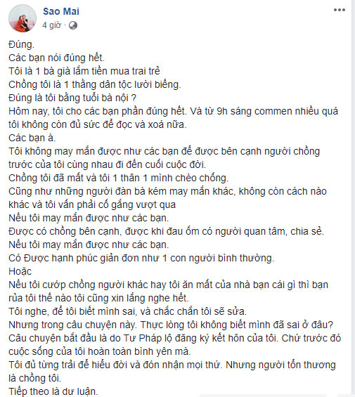 Cô dâu 62 tuổi: Tôi là bà già lắm tiền mua trai trẻ, chồng là thằng dân tộc lười biếng