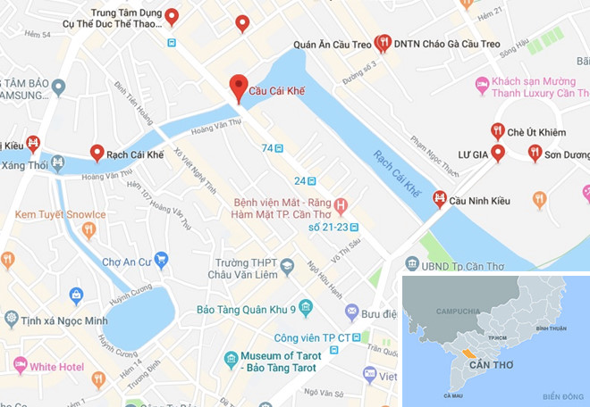 Chìm sà lan ở Cần Thơ, 4 người thoát chết