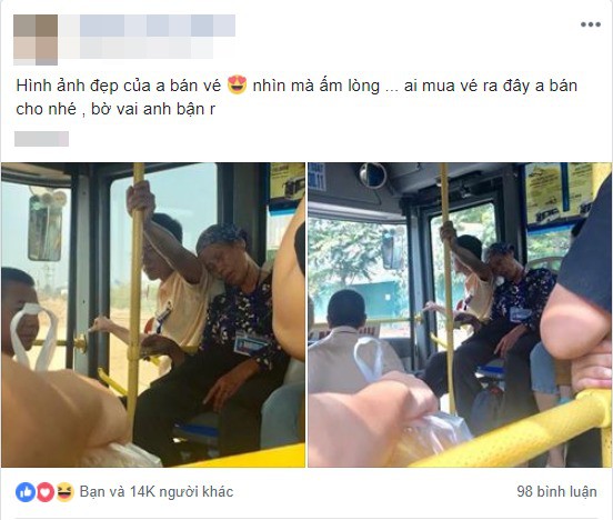 Chẳng cần đẹp trai như tài tử, anh bán vé xe bus vẫn được gọi là soái ca vì hành động ấm áp này