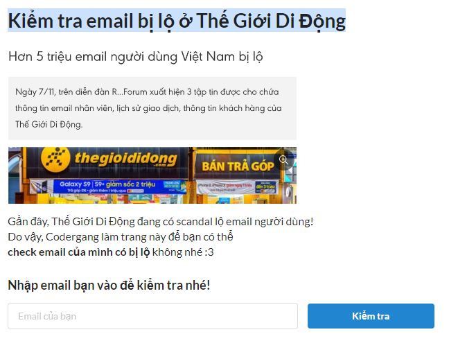 Cục ATTT điều tra nghi vấn lộ dữ liệu khách hàng Thế giới di động