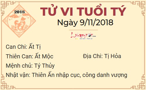 Tử vi thứ 6 ngày 9/11/2018 của 12 con giáp: Ngọ bị tiền đập choáng váng, Tị có tiểu nhân phá hoại