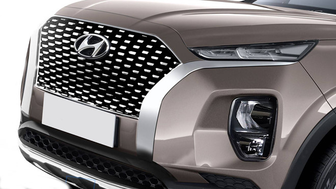 Palisade lộ diện, như chiếc Santa Fe có thêm hàng ghế