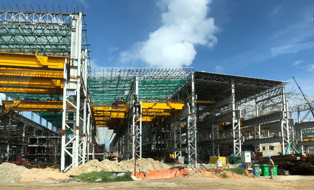 Cận cảnh nhà máy thép 60 nghìn tỷ của tỷ phú Trần Đình Long sau 20 tháng khởi công Cận cảnh nhà máy thép 60 nghìn tỷ của tỷ phú Trần Đình Long sau 20 tháng khởi công