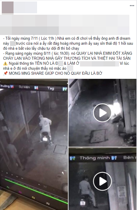 Clip: Nam thanh niên nghi đổ xăng phóng hỏa để trả thù sau khi bị nhắc nhở vì đi tiểu bậy trước cửa nhà dân