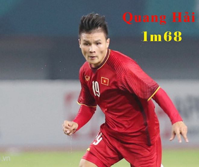 Dân mạng thích thú so sánh chiều cao các cầu thủ đội tuyển Việt Nam