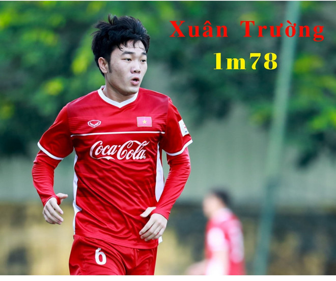 Dân mạng thích thú so sánh chiều cao các cầu thủ đội tuyển Việt Nam Dân mạng thích thú so sánh chiều cao các cầu thủ đội tuyển Việt Nam
