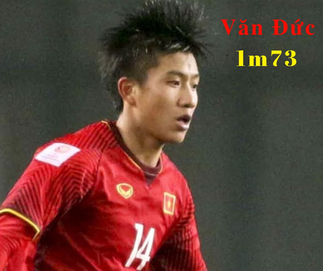 Dân mạng thích thú so sánh chiều cao các cầu thủ đội tuyển Việt Nam Dân mạng thích thú so sánh chiều cao các cầu thủ đội tuyển Việt Nam