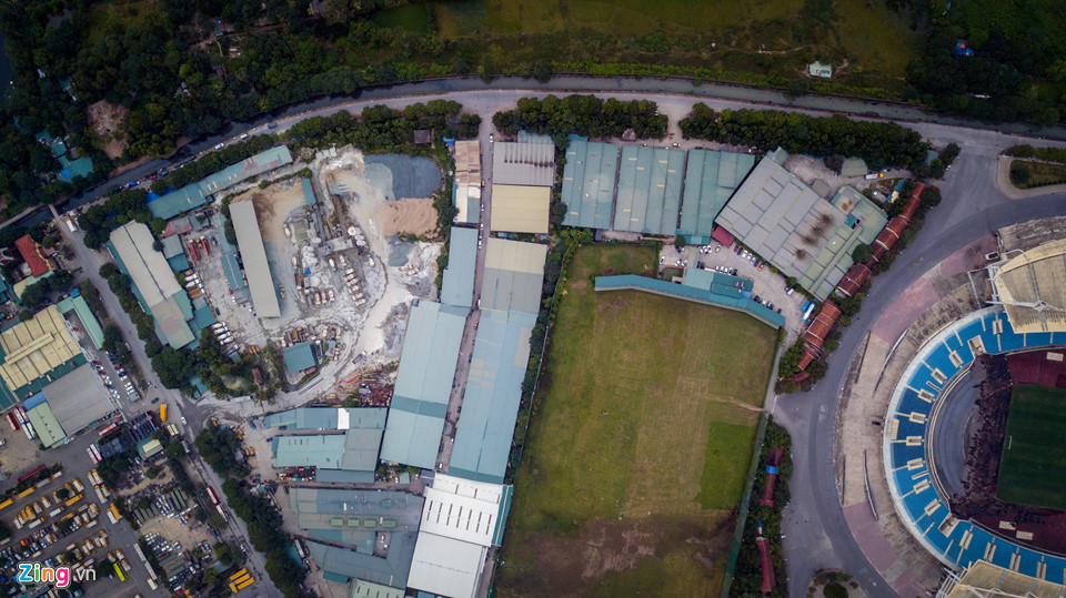 Toàn cảnh đường đua F1 tương lai tại Hà Nội từ trên cao
