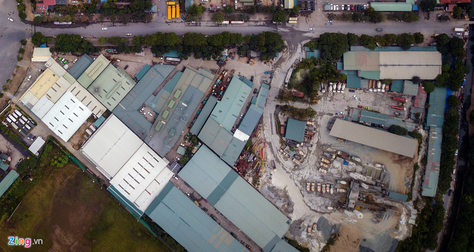 Toàn cảnh đường đua F1 tương lai tại Hà Nội từ trên cao