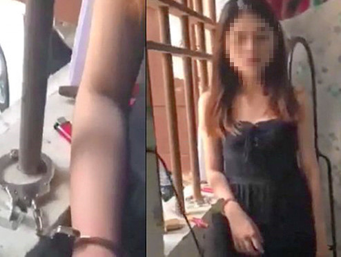 Đề nghị giáng cấp thiếu úy còng tay bạn gái vào cửa số