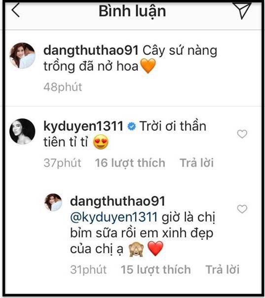 Đến Kỳ Duyên cũng không kìm lòng được trước ảnh selfie quá xinh đẹp của Đặng Thu Thảo