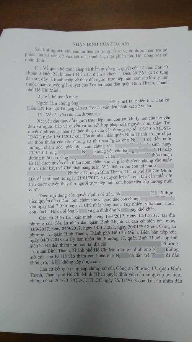 Vụ tranh giành quyền nuôi con gái 7 tuổi: Người mẹ được cho là phóng hỏa, tự đập đầu khi đến thăm con lên tiếng