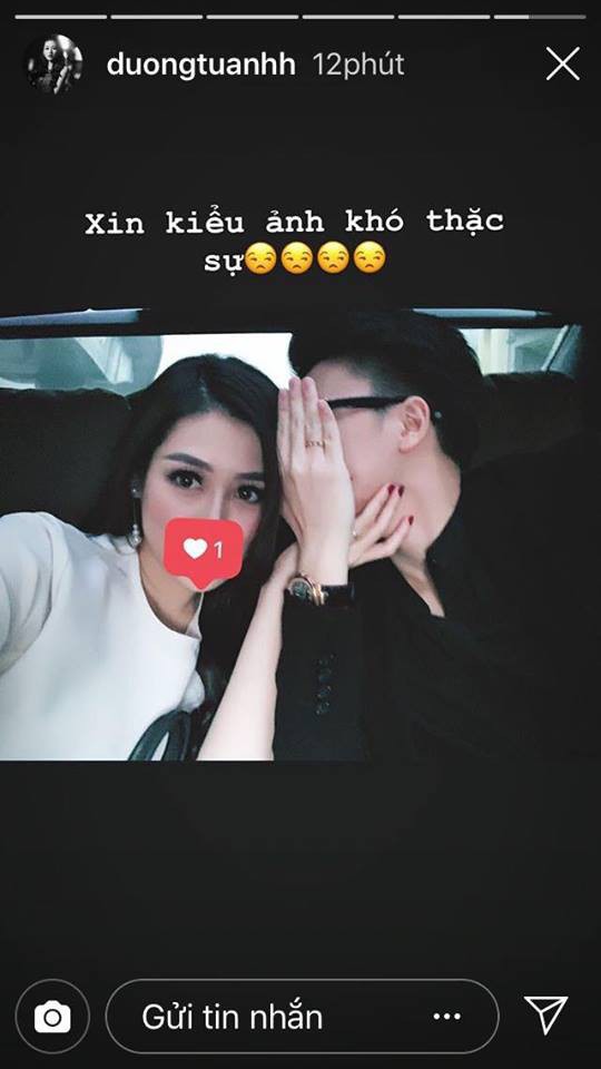 Á hậu Tú Anh lần đầu đăng ảnh cận mặt ông xã sau gần 4 tháng kết hôn