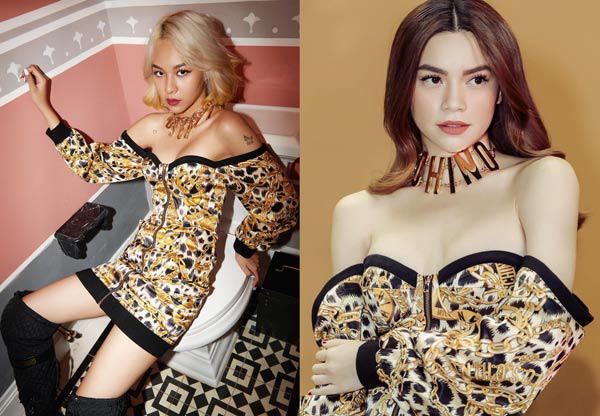 Cùng diện chung quần áo, Hà Hồ chân dài hơn nhưng không ít lần bại trận trước Minh Hằng