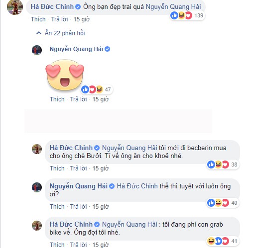 Đức Chinh, Quang Hải long lanh như soái ca, dàn tuyển thủ Việt Nam đua nhau bình luận hài hước