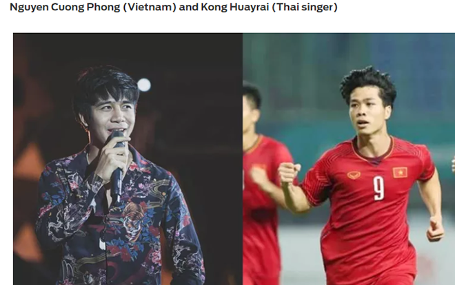 Công Phượng bị báo châu Á đổi tên thành Nguyễn Cuồng Phong