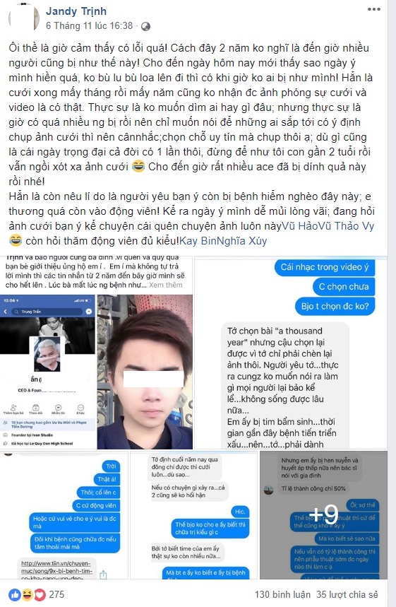 Mẹ trẻ khóc thét khi cưới cũng được 2 năm, con cũng sinh rồi mà studio không chịu trả ảnh cưới