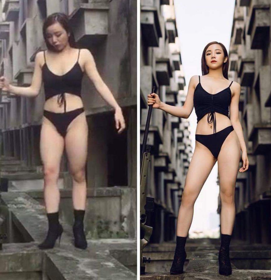 Lộ ảnh vóc dáng chưa qua photoshop của hot girl ngủ gật Hưng Yên nổi tiếng MXH nhờ gợi cảm