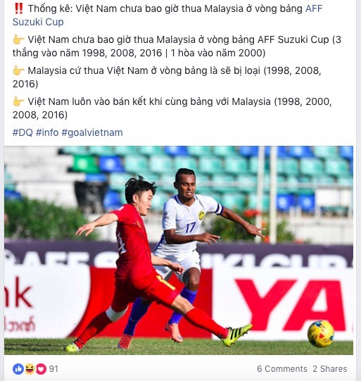 AFF Cup: Fan Việt nhuộm đỏ Facebook trước trận Việt Nam - Malaysia