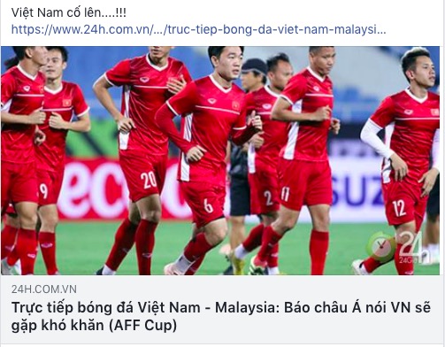 AFF Cup: Fan Việt nhuộm đỏ Facebook trước trận Việt Nam - Malaysia