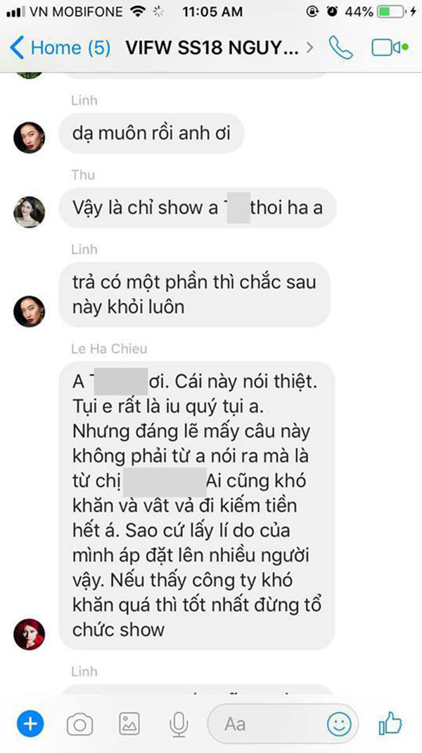 Vietnam International Fashion Week tiếp tục bị loạt người mẫu tố chậm tiền: Thu/Đông đã qua mà catxe mùa Xuân/Hè vẫn chưa thấy! Vietnam International Fashion Week tiếp tục bị loạt người mẫu tố chậm tiền: Thu/Đông đã qua mà catxe mùa Xuân/Hè vẫn chưa thấy!