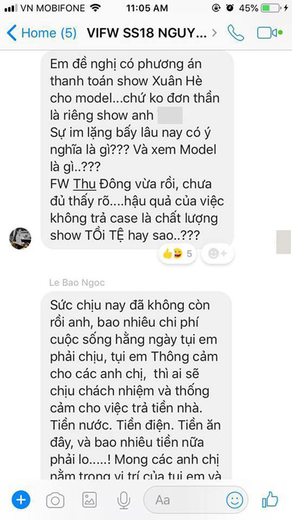 Vietnam International Fashion Week tiếp tục bị loạt người mẫu tố chậm tiền: Thu/Đông đã qua mà catxe mùa Xuân/Hè vẫn chưa thấy! Vietnam International Fashion Week tiếp tục bị loạt người mẫu tố chậm tiền: Thu/Đông đã qua mà catxe mùa Xuân/Hè vẫn chưa thấy!