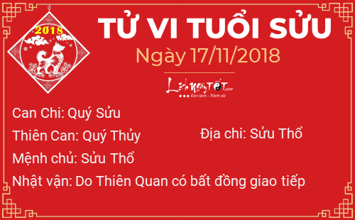 Tử vi Thứ 7 ngày 17/11/2018 của 12 con giáp: Mão có Thực Thần chiếu cố, Dần bị vận đen bám vào người