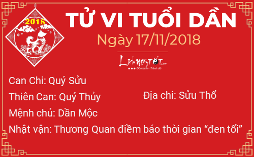 Tử vi Thứ 7 ngày 17/11/2018 của 12 con giáp: Mão có Thực Thần chiếu cố, Dần bị vận đen bám vào người