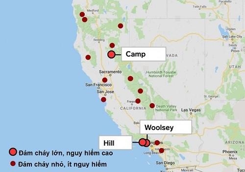 Trump đau buồn trước tình cảnh cháy rừng ở California