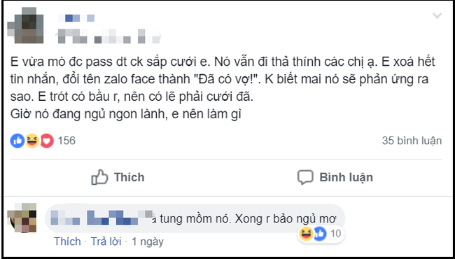 Cư dân mạng được phen trầm trồ vì cách xử lý cao tay của vợ trẻ khi chồng đi thả thính hàng loạt trên mạng xã hội