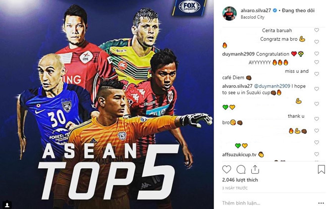 Cầu thủ đội Philippines gây bất ngờ khi thân thiết với hậu vệ Duy Mạnh