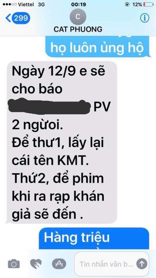 NSX Chú ơi đừng lấy mẹ con bất ngờ tung tin nhắn Cát Phượng dàn xếp scandal tình cảm, Cát Phượng bức xúc phản pháo
