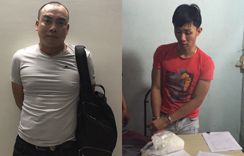 Cảnh sát vây bắt ôtô chở ma tuý trên đại lộ ở Sài Gòn