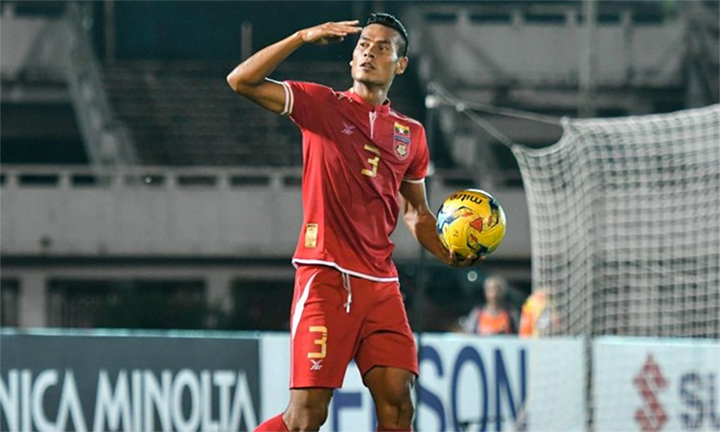 Hậu vệ Myanmar chỉ mất sáu năm để đi từ làng quê lên ĐTQG