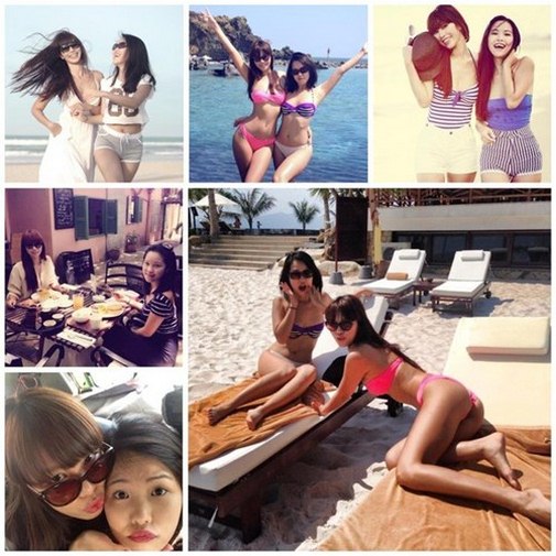 Đọ sắc 2 cô em nóng bỏng của siêu mẫu Hà Anh và Hoa hậu Mai Phương Thúy