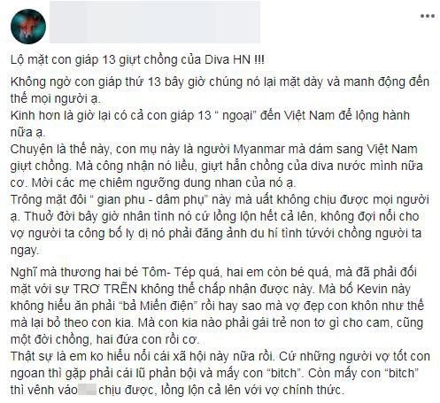 Chồng cũ diva Hồng Nhung chính thức lên tiếng sau khi dính tin đồn chia tay vì người thứ ba