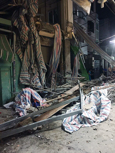 Sập nhà ở trung tâm Sài Gòn, một người tử vong