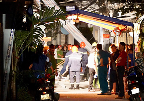 Sập nhà ở trung tâm Sài Gòn, một người tử vong