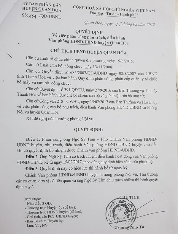 Lạ kỳ Thanh Hóa: Lên chức mà chưa hề là công chức