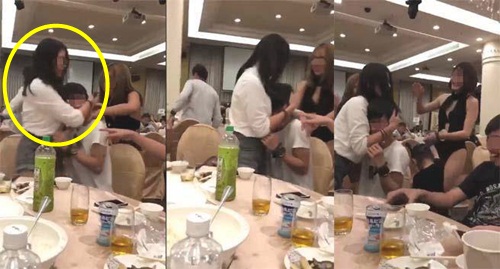 Bạn trai bị gái quán nhậu làm phiền, gái trẻ phản ứng cực gắt