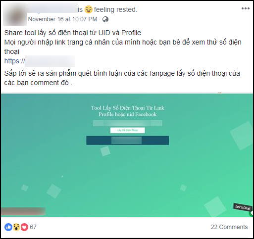 Xuất hiện website hack miễn phí SĐT bất kỳ ai trên Facebook, ẩn thông tin vẫn dễ dàng tìm ra