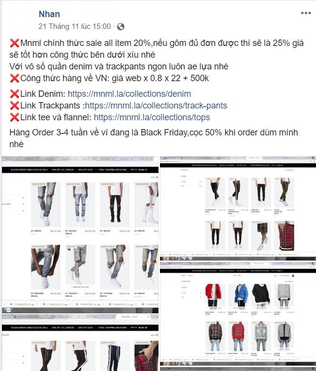 Dân order hàng nước ngoài kiếm bộn dịp Black Friday