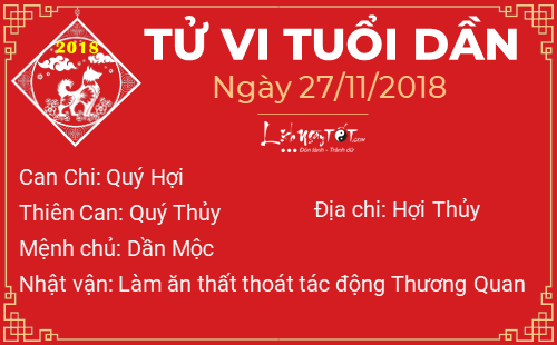 Tử vi Thứ 3 ngày 27/11/2018 của 12 con giáp: Ngọ túi tiền rủng rỉnh, Sửu cẩn thận bị hãm hại