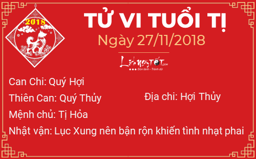 Tử vi Thứ 3 ngày 27/11/2018 của 12 con giáp: Ngọ túi tiền rủng rỉnh, Sửu cẩn thận bị hãm hại